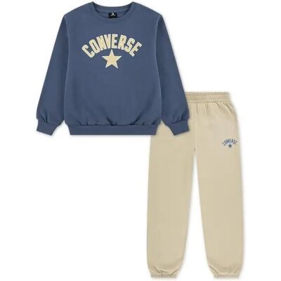 Set van sweatshirt en joggingsbroek voor kinderen Converse CNBV Heritage Est Po Beige 12/13 ans Male Set van sweatshirt en joggingsbroek voor kinderen Converse CNBV Heritage Est Po Beige 12/13 ans Male