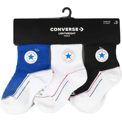 Baby gestreepte sokken Converse (x3) Bleu 4/5 ans Unisex Baby gestreepte sokken Converse (x3) Bleu 4/5 ans Unisex