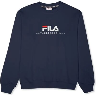 Kindertrui met ronde hals Fila Carisio Regular Logo Bleu 11/12 ans Unisex Kindertrui met ronde hals Fila Carisio Regular Logo Bleu 11/12 ans Unisex