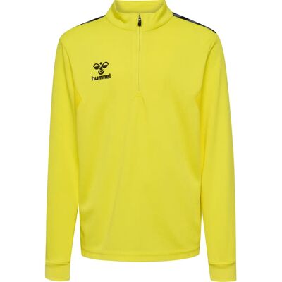 Kinder trainingsjack met halve rits Hummel Authentic Jaune 10 ans Unisex Kinder trainingsjack met halve rits Hummel Authentic Jaune 10 ans Unisex