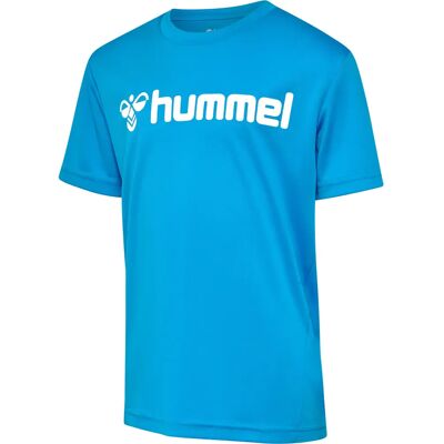 Hummel Logo Kinder blauwe T-shirt Hummel Logo Kinder blauwe T-shirt