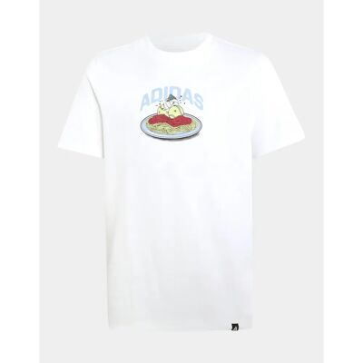 Grafisch T-shirt voor kinderen adidas Blanc 15/16 ans Unisex Grafisch T-shirt voor kinderen adidas Blanc 15/16 ans Unisex