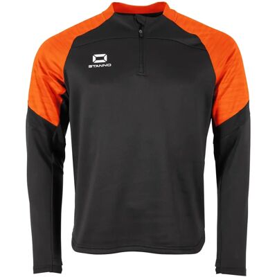 Kinder trainingsjack met 1/4 rits Stanno Bolt Zwart 12 jaar oud Unisex Kinder trainingsjack met 1/4 rits Stanno Bolt Zwart 12 jaar oud Unisex