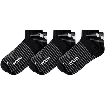 Set van 3 paar sokken Erima Zwart 39/42 Unisex Set van 3 paar sokken Erima Zwart 39/42 Unisex