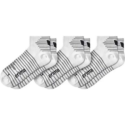 Set van 3 paar sokken Erima Blanc 35/38 Unisex Set van 3 paar sokken Erima Blanc 35/38 Unisex