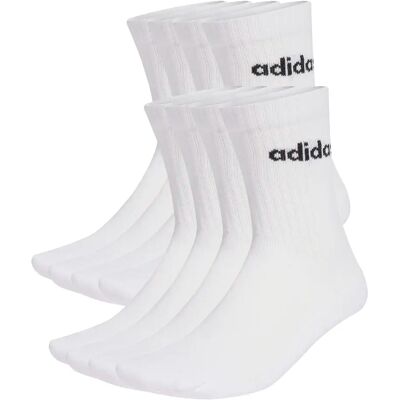 Sokken adidas Linear (x10) Blanc 37/39 Unisex Sokken adidas Linear (x10) Blanc 37/39 Unisex