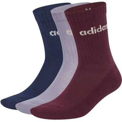 Lineaire Gewatteerde Sokken adidas (x3) Rouge 43/45 Unisex Lineaire Gewatteerde Sokken adidas (x3) Rouge 43/45 Unisex