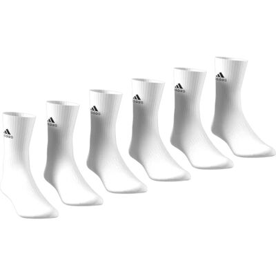 Sokken adidas Cushioned 6 Pairs Blanc 19/21 Unisex Sokken adidas Cushioned 6 Pairs Blanc 19/21 Unisex
