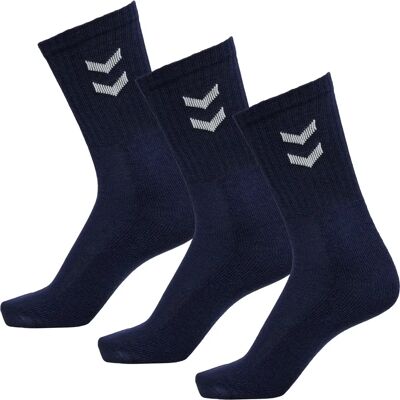 Sokken Hummel Basic (x3) Bleu 36/40 Unisex Sokken Hummel Basic (x3) Bleu 36/40 Unisex