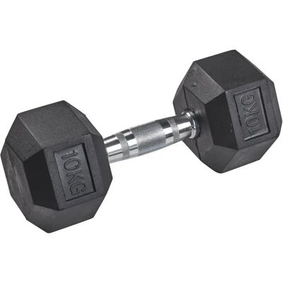 Rubber halter zeskant Tanga sports Argenté 12,5 kg Unisex Rubber halter zeskant Tanga sports Argenté 12,5 kg Unisex