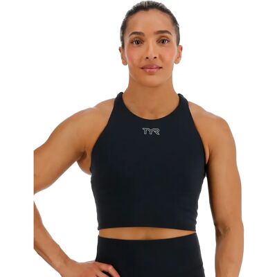 Korte bralette met hoge hals voor dames TYR Joule Elite Noir L Female Korte bralette met hoge hals voor dames TYR Joule Elite Noir L Female