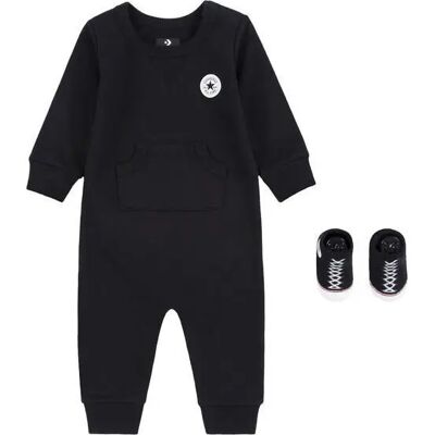 Converse Baby Unisex Set - Zwart - Lange mouwen & Broekjes Converse Baby Unisex Set - Zwart - Lange mouwen & Broekjes