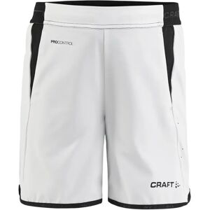 Craft Pro Control Impact Shorts - Kids Wit-Zwart - Shorts Craft Pro Control Impact Shorts - Kids Wit-Zwart - Shorts