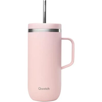 Isolatiemok RVS met handvat Qwetch Rose 600 ml Unisex Isolatiemok RVS met handvat Qwetch Rose 600 ml Unisex