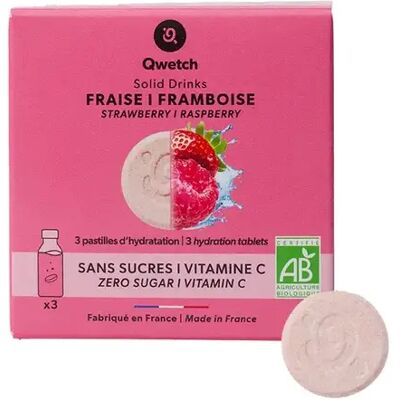 Aardbeien- & frambozenhydratatiepastille Qwetch (x3) Rose TU Unisex Aardbeien- & frambozenhydratatiepastille Qwetch (x3) Rose TU Unisex