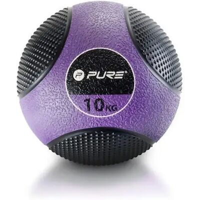 Pure2Improve Medicine Ball - 10kg Paars/Zwart - Fitnessapparatuur Pure2Improve Medicine Ball - 10kg Paars/Zwart - Fitnessapparatuur