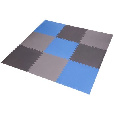One Fitness MP10 Blau-Grauwe Modulaire Fitnessmat One Fitness MP10 Blau-Grauwe Modulaire Fitnessmat