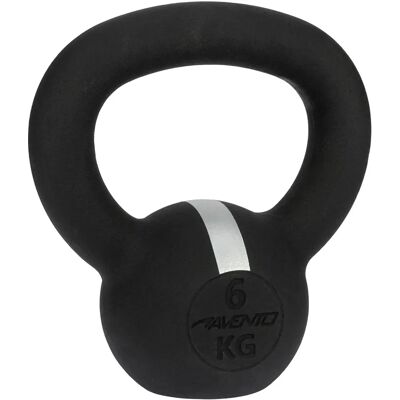 Gietijzeren kettlebell Avento Noir 6 kg Unisex Gietijzeren kettlebell Avento Noir 6 kg Unisex