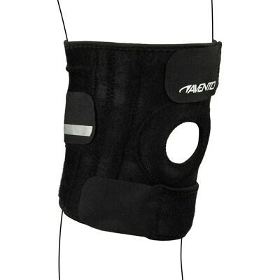 Verstelbare kniebandage met interne ondersteuning Avento Noir TU Unisex Verstelbare kniebandage met interne ondersteuning Avento Noir TU Unisex
