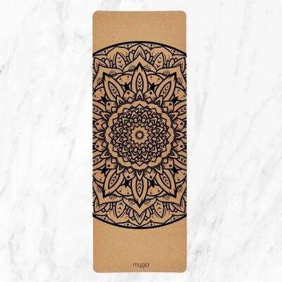 Extra grote kurken yogamat Myga Mandala Marron 200x70 cm Unisex Extra grote kurken yogamat Myga Mandala Marron 200x70 cm Unisex