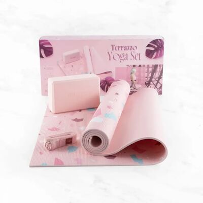 Yoga Mat met Blok en Band Myga Rose TU Unisex Yoga Mat met Blok en Band Myga Rose TU Unisex