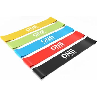 Slim weerstandband One Fitness PBF (x2) Multicolore TU Unisex Slim weerstandband One Fitness PBF (x2) Multicolore TU Unisex