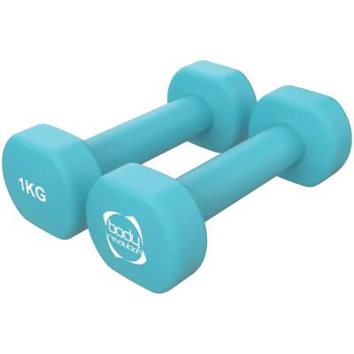 Neopreen halter Body Revolution 1kg (x2) Bleu 1 kg Unisex Neopreen halter Body Revolution 1kg (x2) Bleu 1 kg Unisex