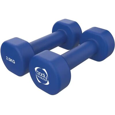 Neopreen halter Body Revolution 2,5kg (x2) Bleu 2,5 kg Unisex Neopreen halter Body Revolution 2,5kg (x2) Bleu 2,5 kg Unisex