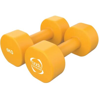 Neopreen halter Body Revolution 6kg (x2) Orange 6 kg Unisex Neopreen halter Body Revolution 6kg (x2) Orange 6 kg Unisex
