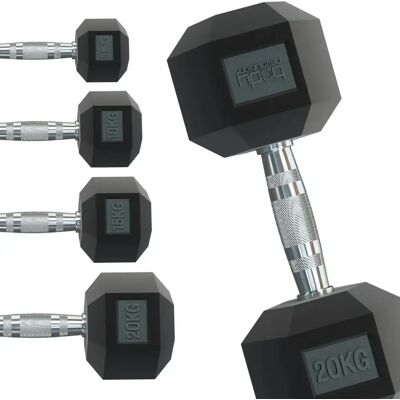 Zeshoekige halter Body Revolution 15kg (x2) Noir 15 kg Unisex Zeshoekige halter Body Revolution 15kg (x2) Noir 15 kg Unisex