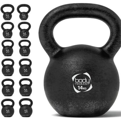 Kettlebells Body Revolution 14kg Noir 14 kg Unisex Kettlebells Body Revolution 14kg Noir 14 kg Unisex