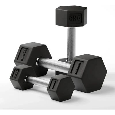 Dumbbell Hammer Compacts hexagonal Pro 1 2 kg Noir 2 kg Unisex Dumbbell Hammer Compacts hexagonal Pro 1 2 kg Noir 2 kg Unisex
