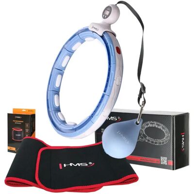 HMS - HHM15 - Blauw - Rode riem - Hula hoop set HMS - HHM15 - Blauw - Rode riem - Hula hoop set