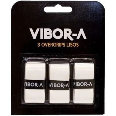 Set van 3 gladde overgrips Vibora Pro Wit TU Unisex Set van 3 gladde overgrips Vibora Pro Wit TU Unisex