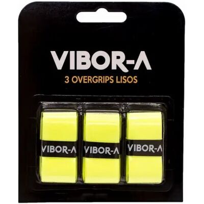 Set van 3 gladde overgrips Vibora Pro Geel TU Unisex Set van 3 gladde overgrips Vibora Pro Geel TU Unisex
