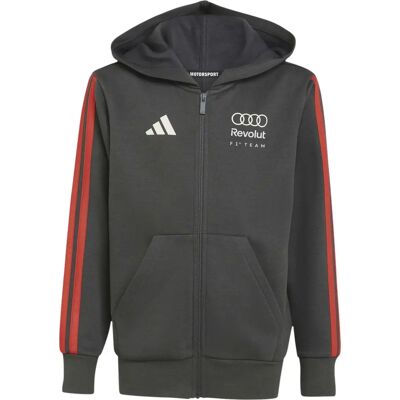 Adidas Audi kinder capuchon sweatshirt met rits Formula One Team DNA Noir 11/12 ans Unisex Adidas Audi kinder capuchon sweatshirt met rits Formula One Team DNA Noir 11/12 ans Unisex