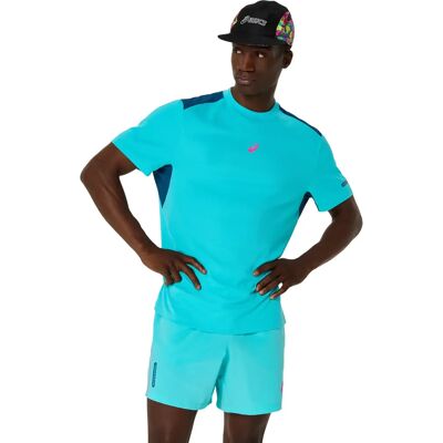 T-shirt Asics Top Bleu 2XL Male T-shirt Asics Top Bleu 2XL Male