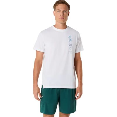 T-shirt Asics Game Seasonal Blanc S Male T-shirt Asics Game Seasonal Blanc S Male
