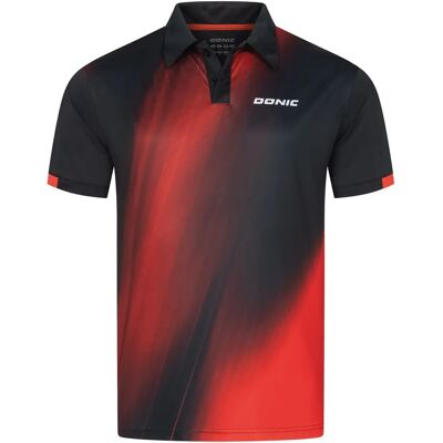 Polo Donic Fire Noir 5XL Unisex Polo Donic Fire Noir 5XL Unisex