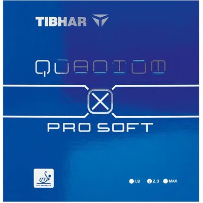 Tafeltennisrackethoes Tibhar Quantum X Pro Soft Noir 1,8 mm Unisex Tafeltennisrackethoes Tibhar Quantum X Pro Soft Noir 1,8 mm Unisex