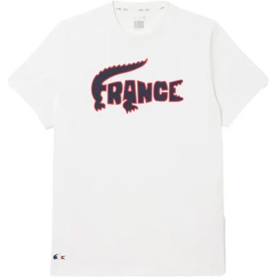 T-shirt Lacoste French Team Blanc XL Unisex T-shirt Lacoste French Team Blanc XL Unisex