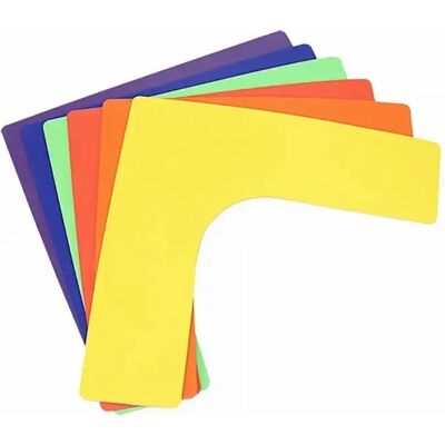 Set van 6 polyvinyl hoekstiften Softee Multicolore TU Unisex Set van 6 polyvinyl hoekstiften Softee Multicolore TU Unisex