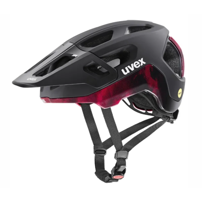 Uvex React MIPS MTB helmet Black/Ruby Red Matt size 59-61 cm Uvex React MIPS MTB helmet Black/Ruby Red Matt size 59-61 cm