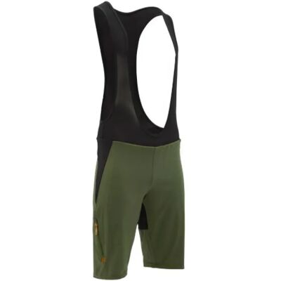 Silvini Barrea men's shorts with insert and bib Olive/Black size M Silvini Barrea men's shorts with insert and bib Olive/Black size M