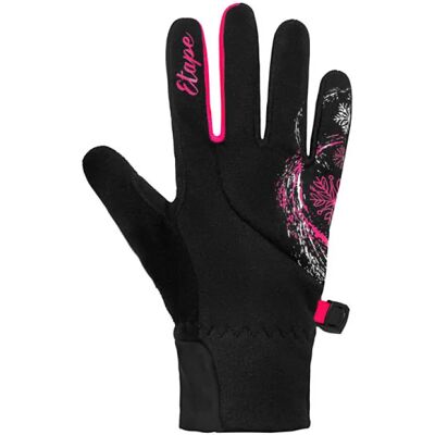 Etape Puzzle children's gloves Black/Pink size 9-10 Etape Puzzle children's gloves Black/Pink size 9-10