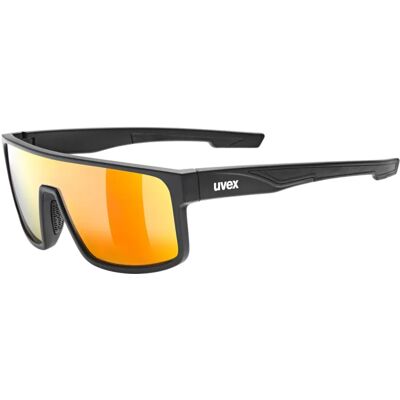 Uvex LGL 51 cycling glasses Black Mat/Mirror Red Uvex LGL 51 cycling glasses Black Mat/Mirror Red