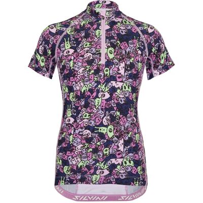 Silvini Scrivia kids jersey short sleeve Blush/Green size 134-140 Silvini Scrivia kids jersey short sleeve Blush/Green size 134-140