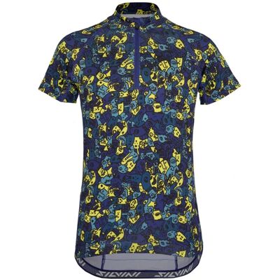 Silvini Scrivia kids jersey short sleeve Blue/Neon size 134-140 Silvini Scrivia kids jersey short sleeve Blue/Neon size 134-140
