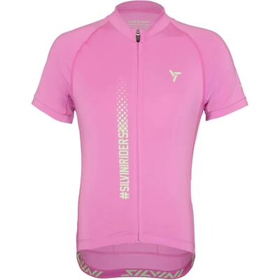 Silvini Mazzani kids' jersey short sleeve Blush/Green size 158-164 Silvini Mazzani kids' jersey short sleeve Blush/Green size 158-164