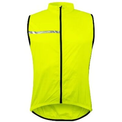 Force Windpro windproof unisex vest fluo size XS Force Windpro windproof unisex vest fluo size XS